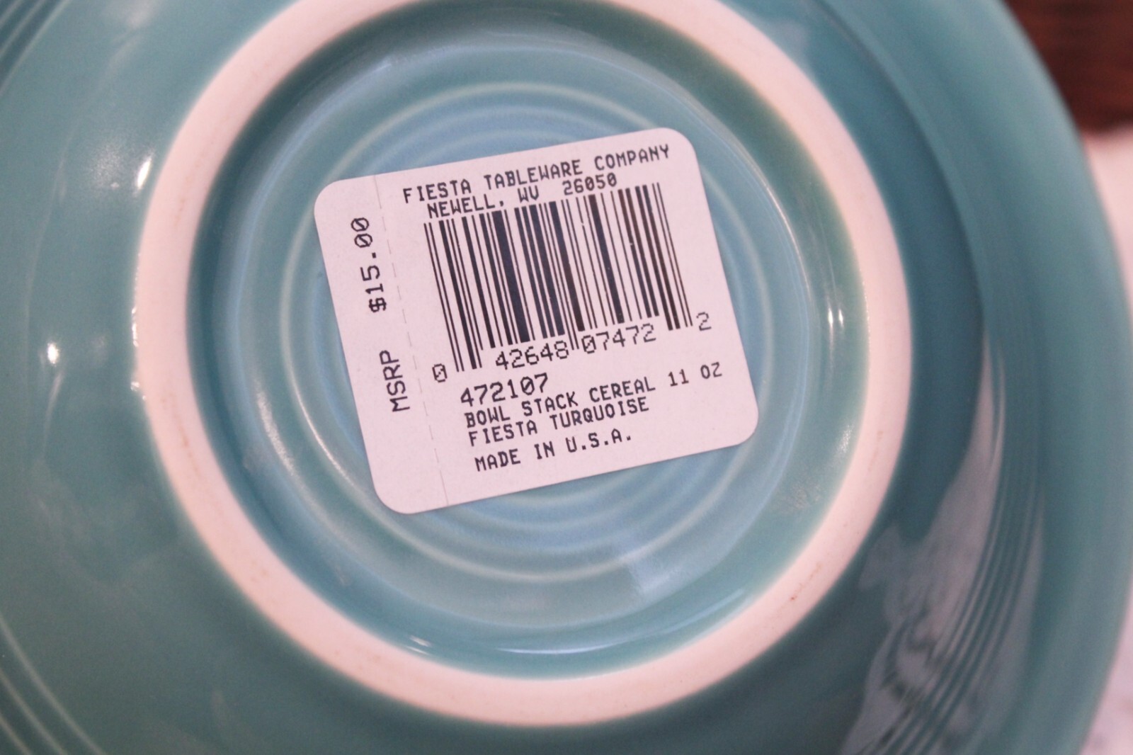 Dinnerware Set of 3 Fiesta Turquoise Blue Dinner Plate Soup Bowl Small Bowl