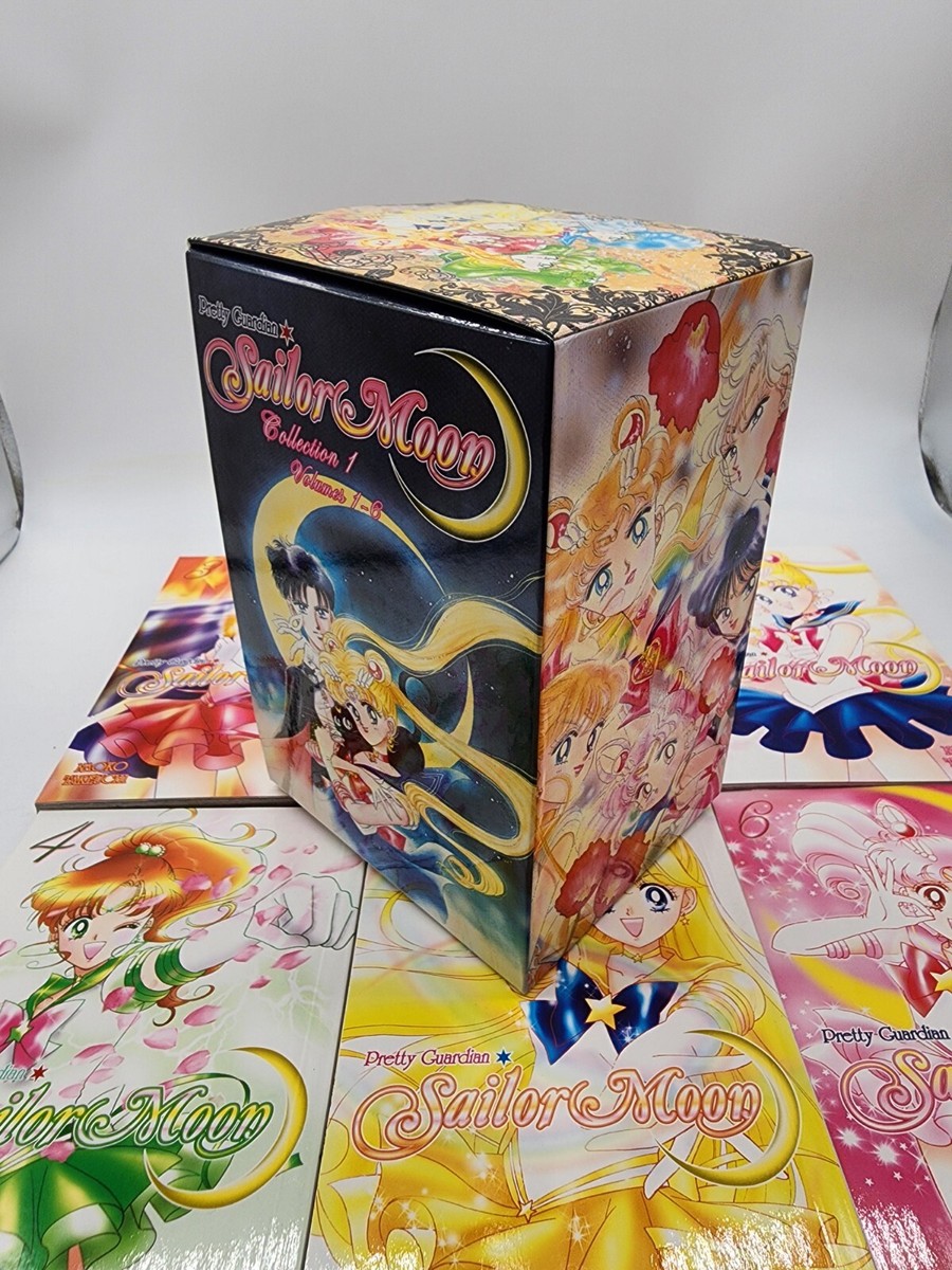 Sailor Moon Manga Box Set Books 1 - 6 Box Set with stickers | eBay