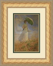 Claude Monet A Lady with a Parasol Custom Framed Print