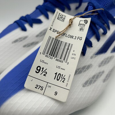 Adidas X Speedflow.3 FG White Legacy Indigo Soccer Cleats  display picture 3
