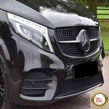 Front Grille Emblem Black Badge For Vito Van V-Class Taxi V220 250 V260 MPV Bus