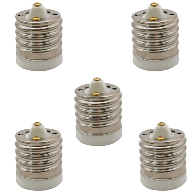 US 5 Pack Light Bulb Socket Adapter Mogul Base E39 to Medium E26 Screw Reduce
