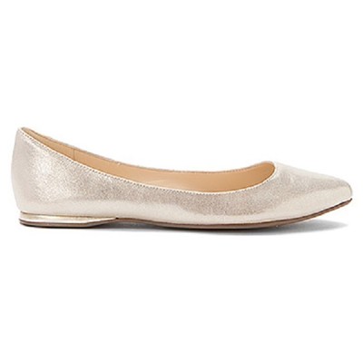 nine west gold flats