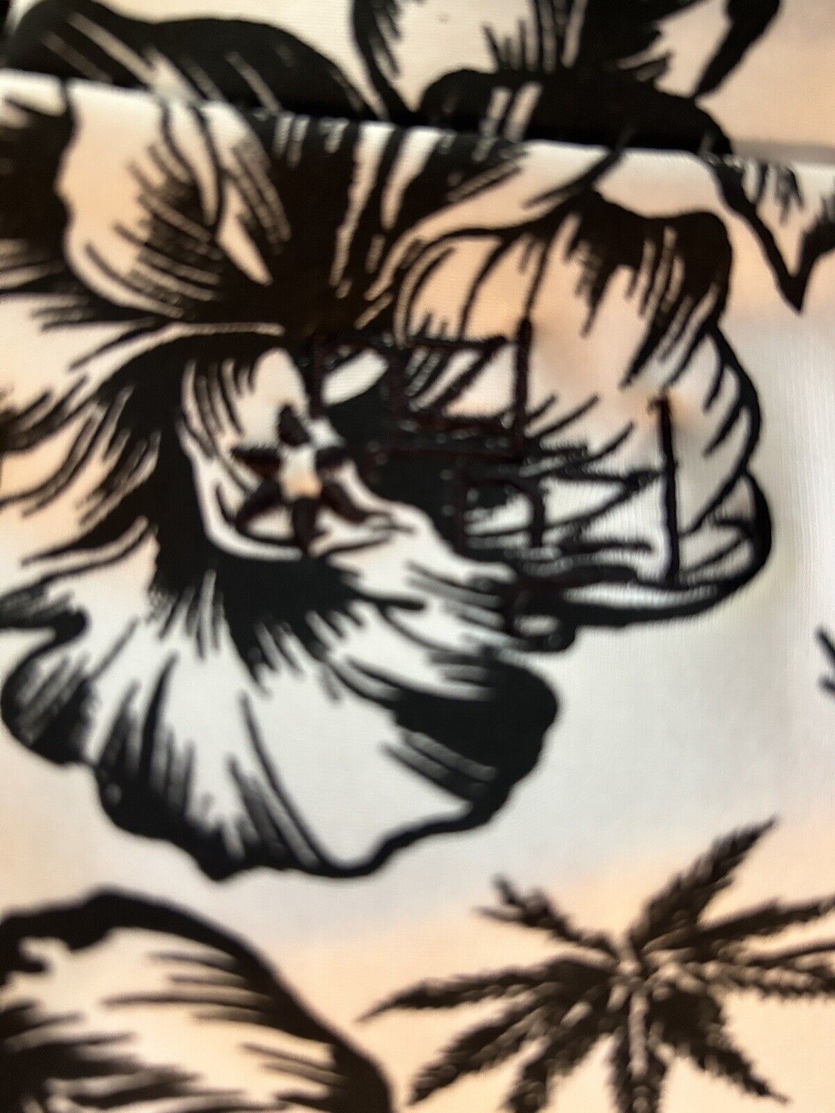 Tzu Tzu Skort LARGE - Black White Hibiscus - Side… - image 3