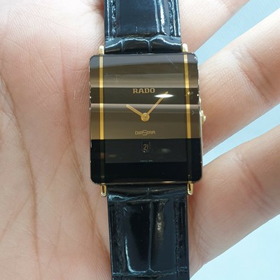 Rado Diastar 160.0280. Ceramic, comes with leather \u0026 orig broken bracelet |  eBay