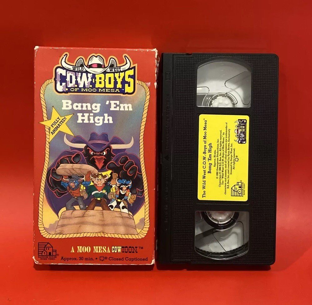 その他 Old West: Cowboys [VHS] Wild West Cowboys of Moo Mesa lot of 3 Animated VHS tapes