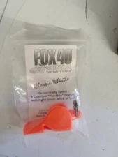 FOX40 FOX 40 CLASSIC WHISTLE ORANGE SAFETY WHISTLE  PEA-LESS BRAND NEW