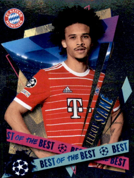 TOPPS Champions League 22/23 Sticker 502 Leroy Sane (Top assists maker)