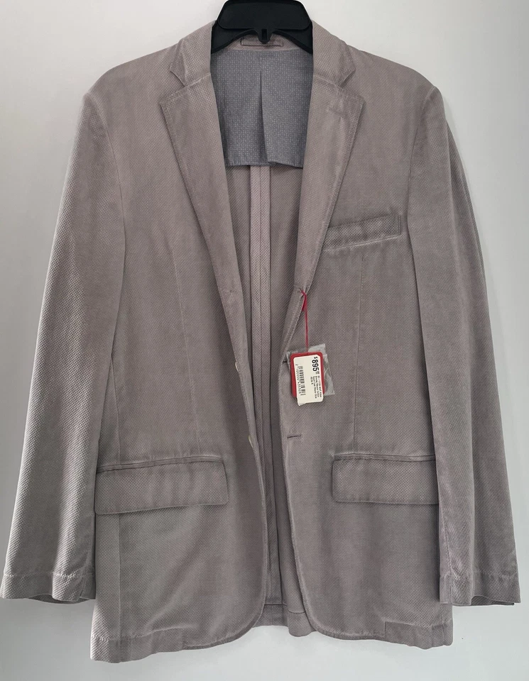 Jaqueta esportiva ALTEA blazer fumaça lavagem malva ITÁLIA TAMANHO: 36R 46 NOVA US$ 895 - Imagem 3 de 4