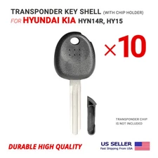 10X Key Shell Case for Hyundai Kia HYN14R HY15 With Chip Holder