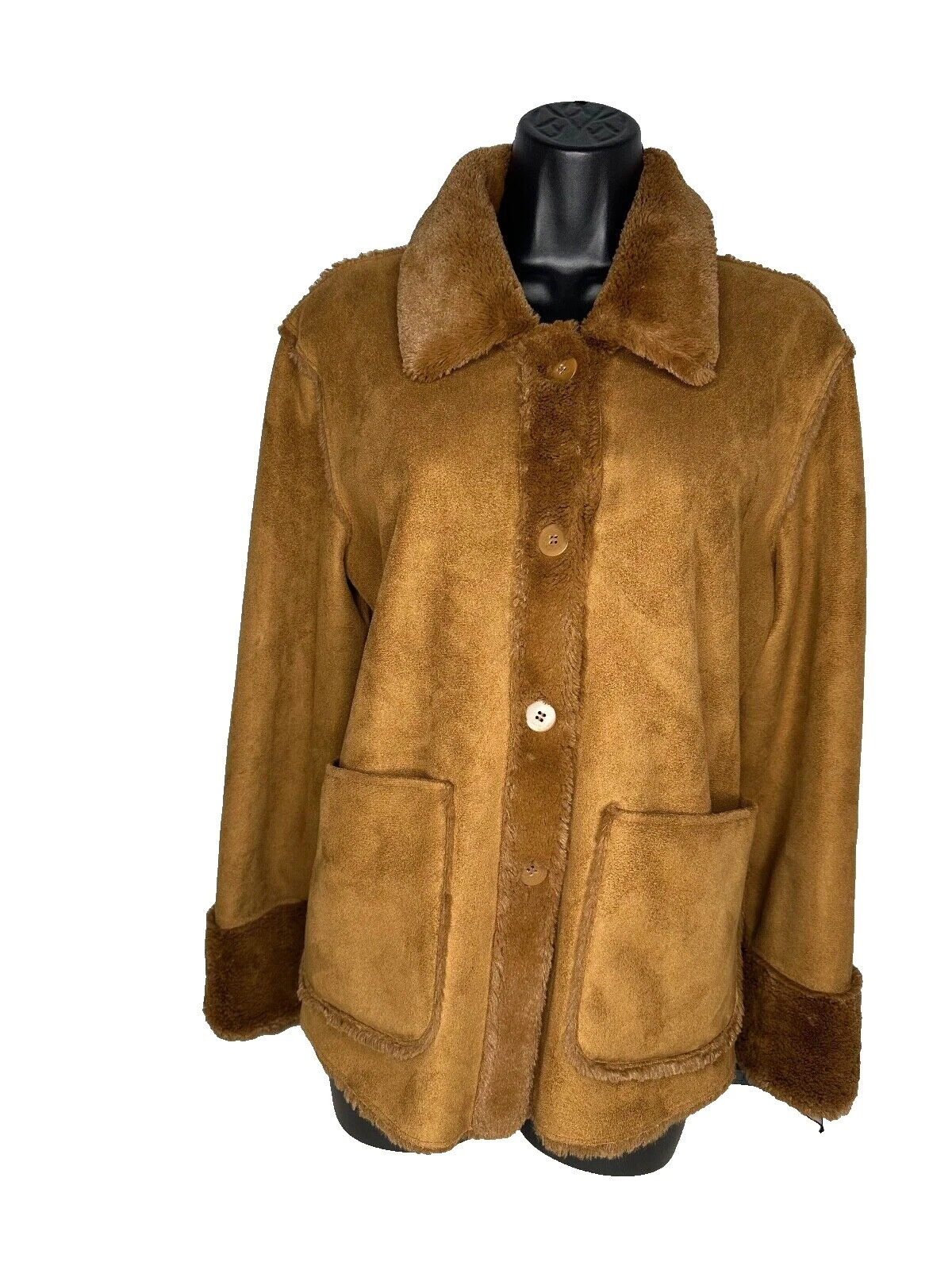 Abrigos sólido marrón Brandon Thomas, chaquetas y chalecos para Mujeres