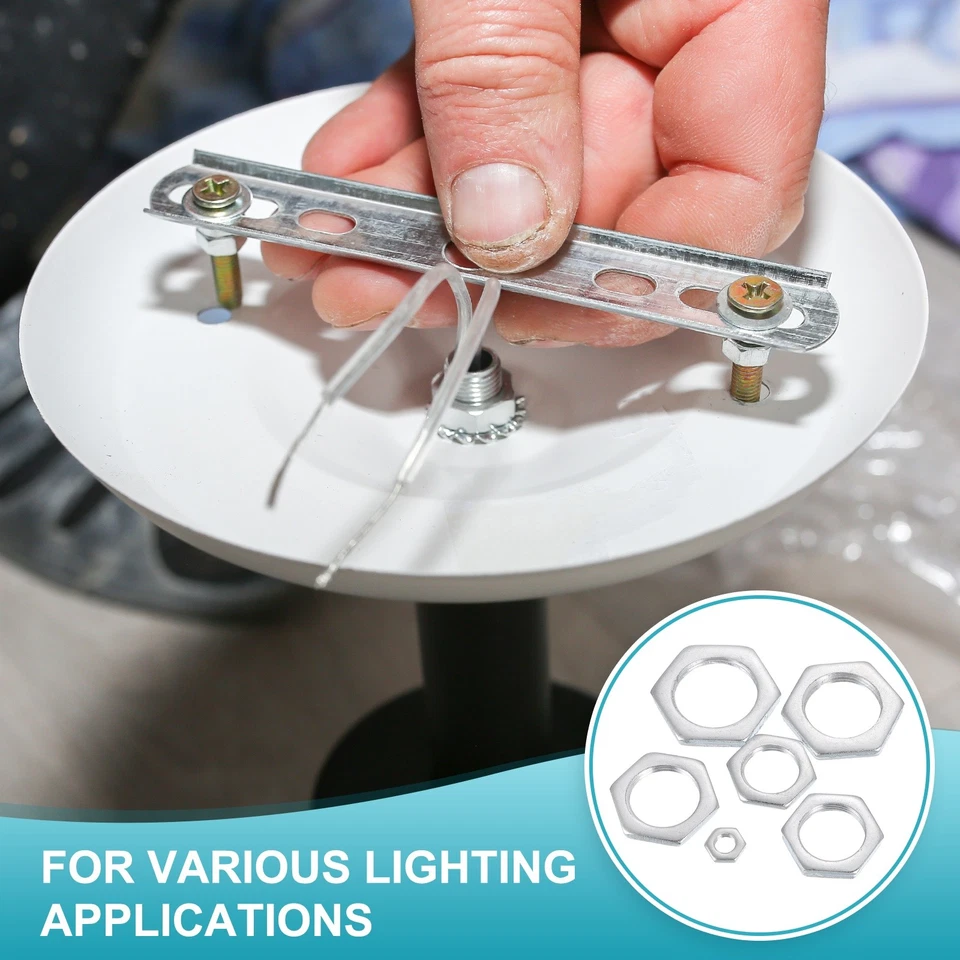 M16x1.5x3mm Sechskantmuttern 12Pcs Stahl 22mm Breite - Bild 4 von 4