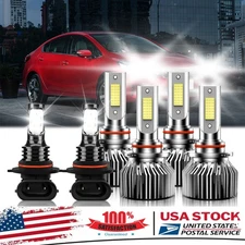 For Kia Optima 2019-2019 Combo LED Headlight High Low + Fog light bulbs Kit