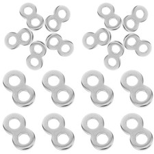  Lot de 20 clips de fixation en acier inoxydable en forme de 8, connecteurs de