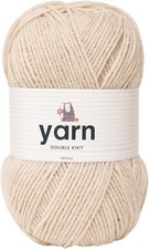 Korbond DK Beige Yarn - 100g Acrylic Wool - Lightweight, Hypoallergenic