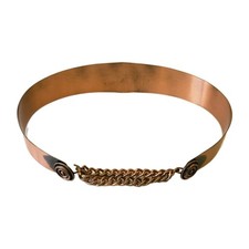 Vintage Renoir Copper Belt Size SMALL Chain Closure Adjusts Up To 27" MCM Signed