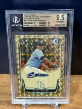 Marketplace image: 2014 Bowman Chrome Rookie Enny Romero Superfractor Auto 1/1 Tampa Bay Rays