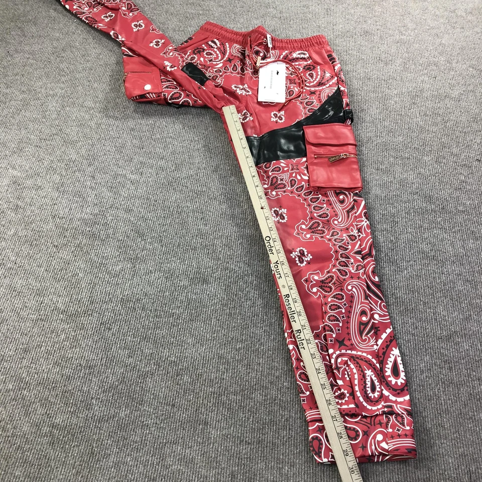 Брюки Guapi мужские 30 бандана грузовой ограниченный выпуск уличная одежда лоскутное одеяло редкие - Изображение 4 из 4