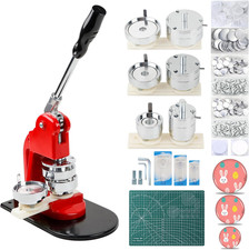 DIY Button Maker Set - 1.25", 2.25", 3" Sizes, 300 Parts  Circle Cutter