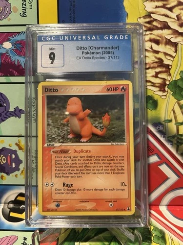 CGC 9 MINT Ditto [Charmander] 2005 EX Delta Species 37/113 Pokemon Card