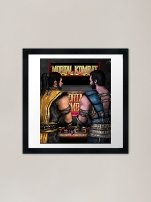 Nostalgie - Skorpion und Sub-Zero F gerahmtes Wandbild Poster Leinwanddruck Bild