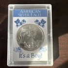 2016 $1 American Eagle Silver Dollar, Its A boy  1 oz fine silver Keepsake