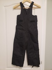 SWISS TECH Youth Black Waterproof Insulated Bib Snow Ski Pants XS Size 4-5