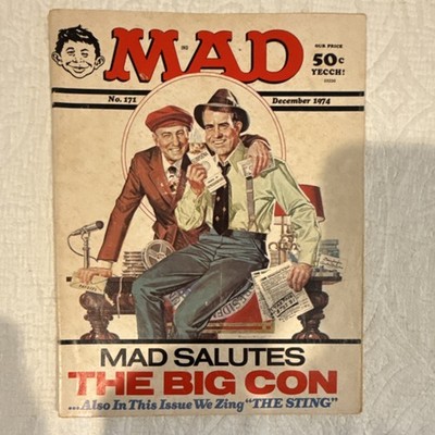 Mad Magazine No. 171 December 1974 The Big Con The Sting Illustrated Humor