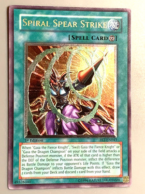 yugioh Spiral Spear Strike FET-EN043 Ultimate Rare 1st Edition Played