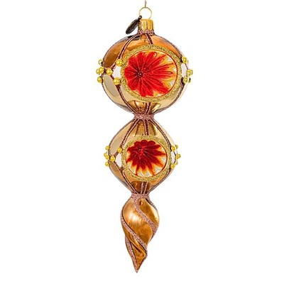 Blubom 7.50In Golden Amber, Glass, Reflector Drop 2022334