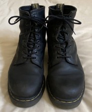 Dr. Martens Classic Pascal Black Leather Lace-Up Ankle Boots Men's 10 to 10 1/2