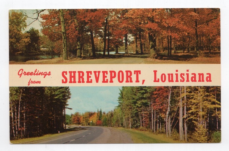 1960s? Chrome - CLOSEOUT - Greetings #2 - Shreveport, Louisiana