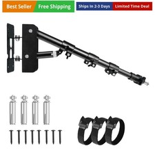 Ring Light Wall Mount Boom Arm, Adjustable 42in/106cm Mounted Overhead Stand,...