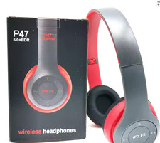 Stereo P47 Headset 5.0 بلوتوث Headset Folding Series لاسلكي رياضة لعبة .