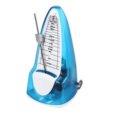 Mechanical Metronome Musical Timer for Piano Guitar,Transparent Blue