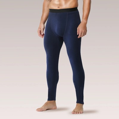Men's autumn and winter winter underwear wool silkworm silk seamless single piec