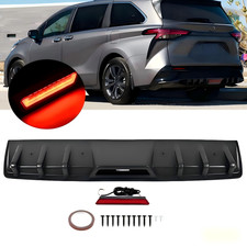 Matte Black Rear Bumper Diffuser Spoiler Lip Splitter For Toyota Sienna Le Se Matte Black Rear Bumper Diffuser Spoiler Lip Splitter For Toyota Sienna Le Se