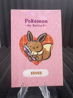 #ad Eevee My Besties Cracked Ice Holo Electric Pikachu Database Pokemon $2.12