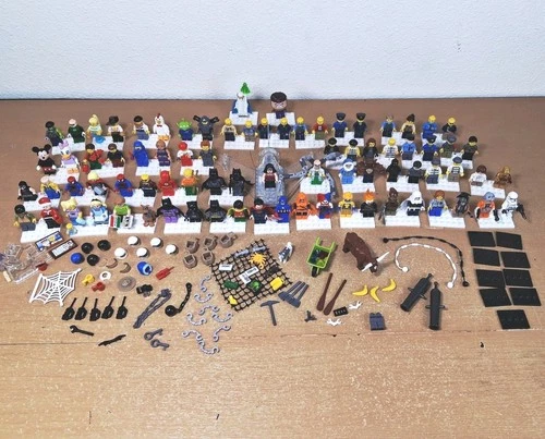 New ListingLego Mini Figure LOT Of 81 Super Heroes Villains Star Wars More W/ Accessories