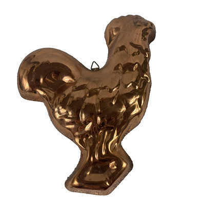 Copper Rooster Chicken Mold Wall Hanging Solid Copper Ware Korea Kitchen Decor
