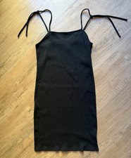 Wild Fable Black Ribbed Dress Size Large