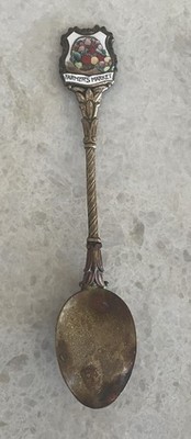 Vintage Copper Klepa Arts Czechoslovakia Farmers Market Enameled Spoon Patina