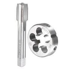 M15 x 1mm Metric Tap and Die Set HSS Machine Thread Tap with Round Die