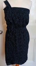 BCBGeneration UK Size 8 US Size 4 Women's Black & Blue Dress. New With Tags