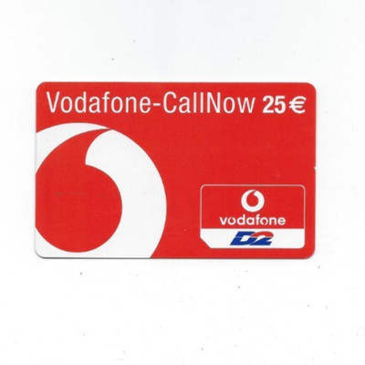 Vodafone D2 25 Euro Credit Card (Germany) USED NO CHIP