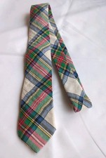 Crewcuts Plaid Tie 52-In Skinny Tie. Kids Tie.