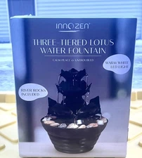3-Tier Desk Tabletop (Zen Lotus Water Fountain Display) NEW in BOX