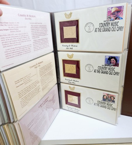 144 Golden Replicas Of United States Stamps, 22kt First Day Issue 1992-1995 - Picture 19 of 20