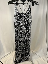 Vacay Maxi LOFT MP Dress Floral Print Boho Flowy Hippie Elastic Waist Beach