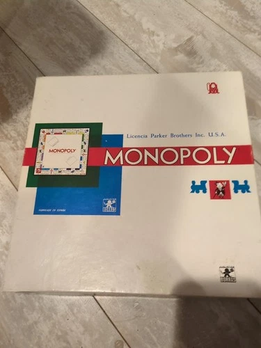 Vintage SPANISH Monopoly Board Game Parker Brothers Borras Spain Complete